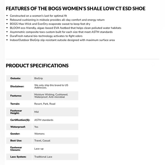 NWT- Bogs ‘Shale Mid CT WP’ Waterproof Hiking Boot - Picture 3 of 10